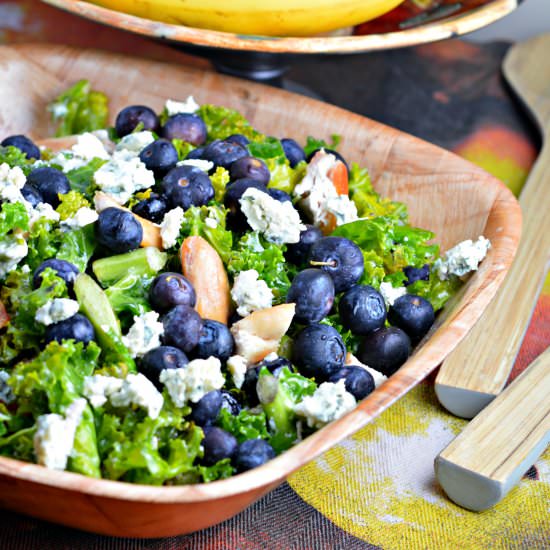 Kale & Blueberries Chicken Salad - Recipe photo by Mummys FastandEasy