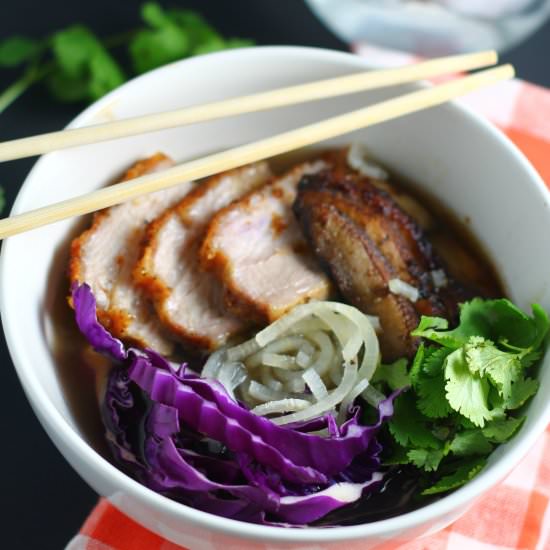 Pork Belly "Ramen" Noodle Bowl - Recipe photo by strictlydelicious