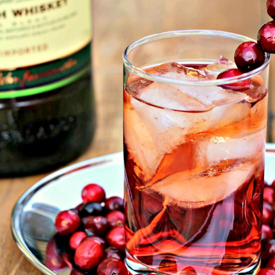 Jameson and Cranberry Cocktail - Recipe photo by preppingparties