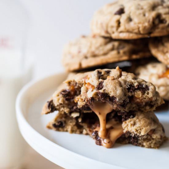 Beer Pretzel Caramel Cookies - Recipe photo by cookienameddesire