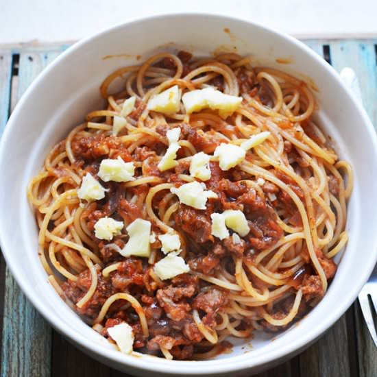 Tomato and Chorizo Spaghetti - Recipe photo by Salama