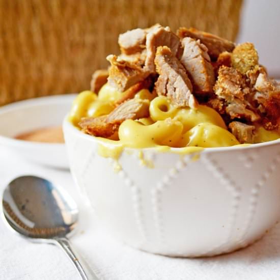 Carnitas Mac and Cheese - Recipe photo by Simple Hacks Living