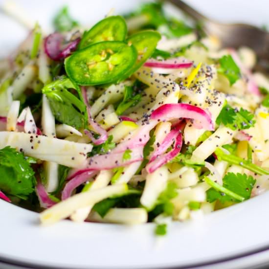 Apple & Celery Root Slaw - Recipe photo by platingsandpairings