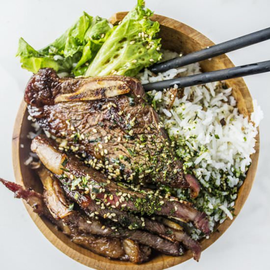 Kalbi-Style Maui Ribs - Recipe photo by portandfin