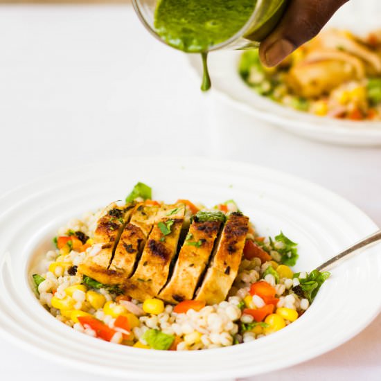 Barley Salad with Herb Vinaigrette - Recipe photo by myfoodstory