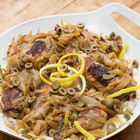 Senegalese Chicken Yassa - Recipe photo by panning the globe