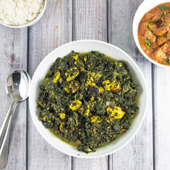 Saag Paneer - Recipe photo by bunsenburnerbakery