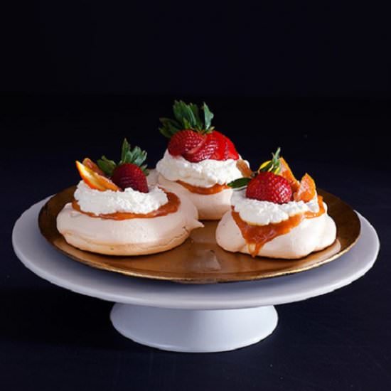 Triple Orange Mini-Pavlova - Recipe photo by breadandbrushstrokes