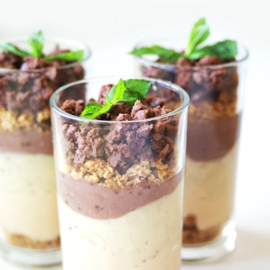 Garden Mud Pie Trifles - Recipe photo by Creative Vegan Cooking