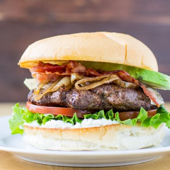 Avocado BLT Burger - Recipe photo by culinaryhill