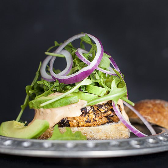 Black Bean and Quinoa Burgers - Recipe photo by bitebymichelle
