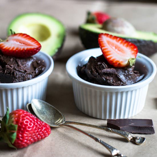 Chocolate Avocado Mousse - Recipe photo by Poppies and Papayas