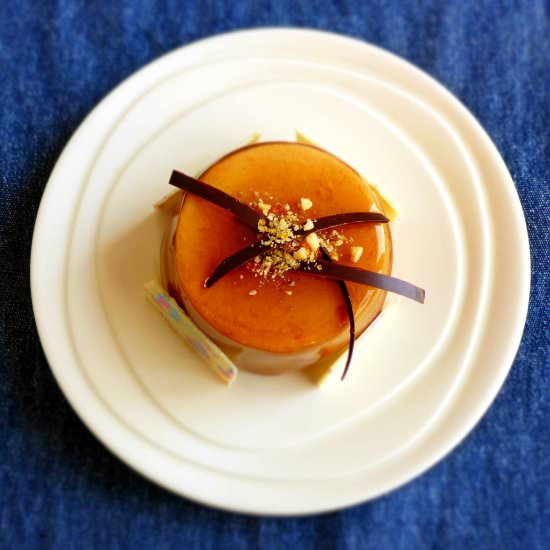 Caramel and raspberry entremet - Recipe photo by Ivyka