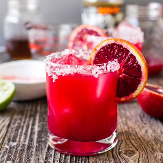 Blood Orange Margaritas - Recipe photo by edibleASH