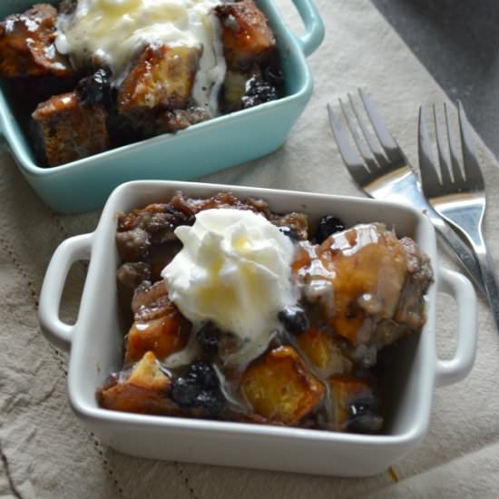 Blueberry Bread Pudding - Recipe photo by Sugar Dish Me