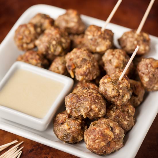 Green Chile Cheddar Meatballs - Recipe photo by selfproclaimedfoodie