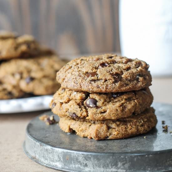 Almond Butter Chocolate Chip Cookie - Recipe photo by bakerita
