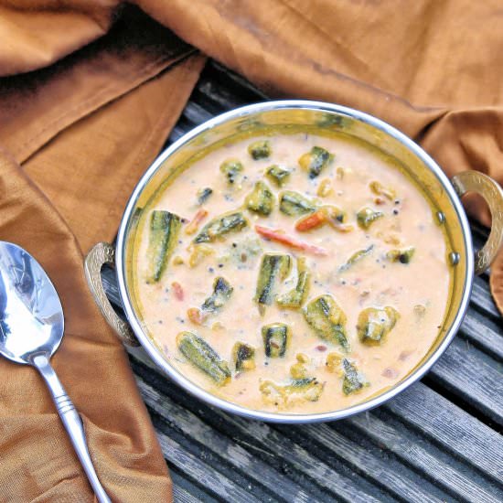 Dahi Wali Bhindi - Recipe photo by easybitesonline