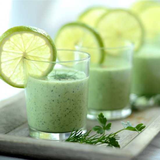Green Ayran - Recipe photo by loeffelgenuss