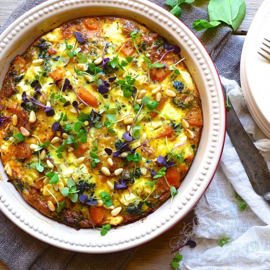 Roat butternut crustless quiche - Recipe photo by Bibbyskitchenat36