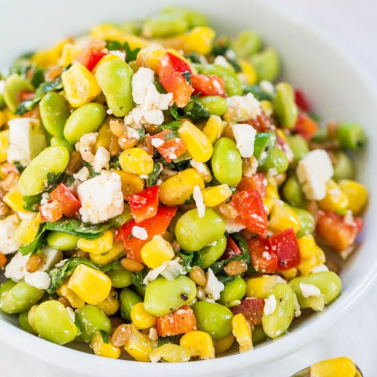 Edamame Feta Salad - Recipe photo by Averie