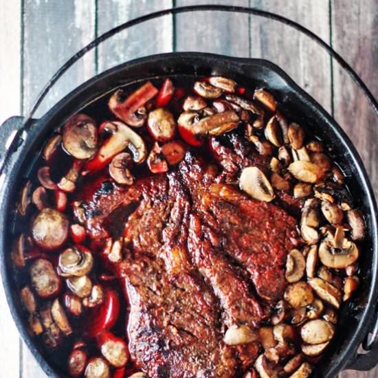 Smoked Chuck Roast with Veggies - Recipe photo by From Calculus to Cupcakes