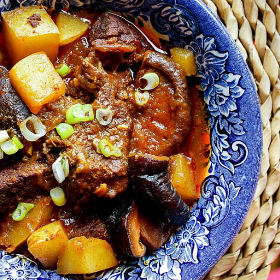 Spicy Gochujang Beef Stew - Recipe photo by theyumyumfactor