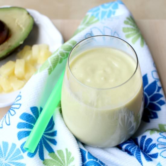 Pineapple, Orange, Avocado Smoothie - Recipe photo by Homemade Nutrition