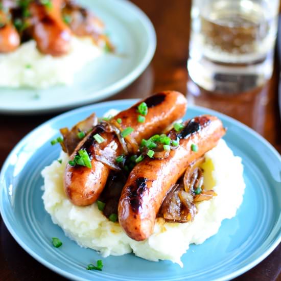 Bangers & Mash - Recipe photo by justputzing