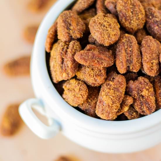 Crunchy Cinnamon Pecans - Recipe photo by kmwizzle