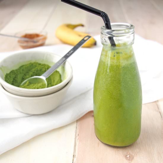 Coconut Matcha Smoothie - Recipe photo by theworktop