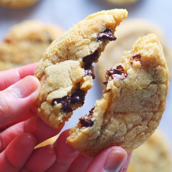 Soft and Chewy Choc Chip Cookies - Recipe photo by Sprinkles and Sauce