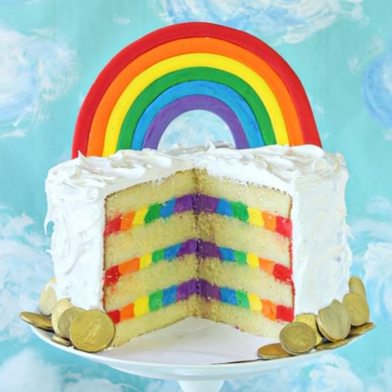 Rainbow in the Clouds Cake - Recipe photo by ELaBau