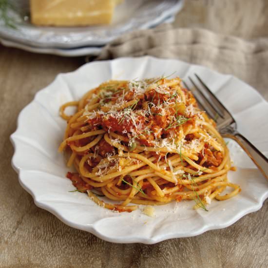 Pasta with Fennel & Citrus Zest - Recipe photo by From the Athletes Kitchen