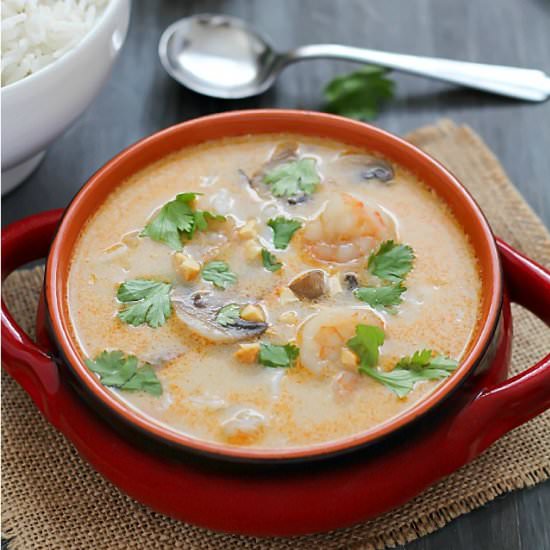 Thai Coconut Soup - Recipe photo by yummyhealthyeasy