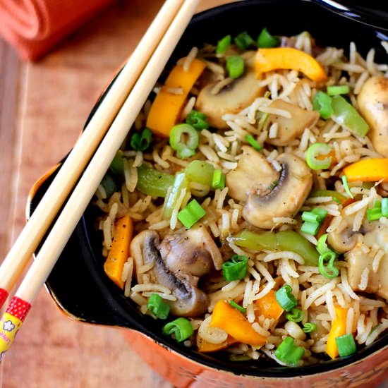 Mushroom Fried Rice - Recipe photo by Thangalakshmi