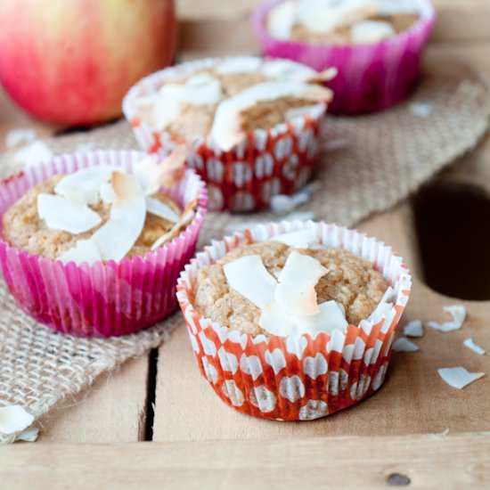 Coconut Apple Muffins - Recipe photo by foodsofourlives