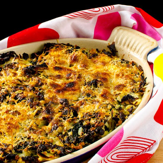 Kale and Cabbage Gratin - Recipe photo by kitchenriffs