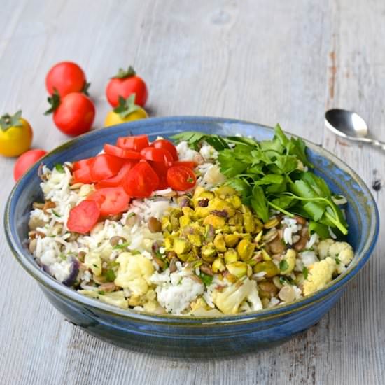Rice, Lentils and Cauliflower - Recipe photo by oliveoilandlemons