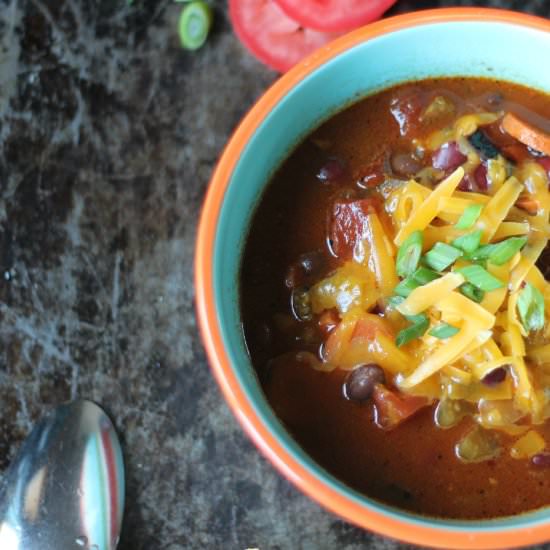 Crock-pot Enchilada Chili - Recipe photo by practical-stewardship