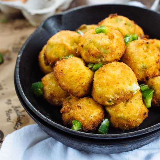 Jalapeño and Cheese Fritters - Recipe photo by theblondechef