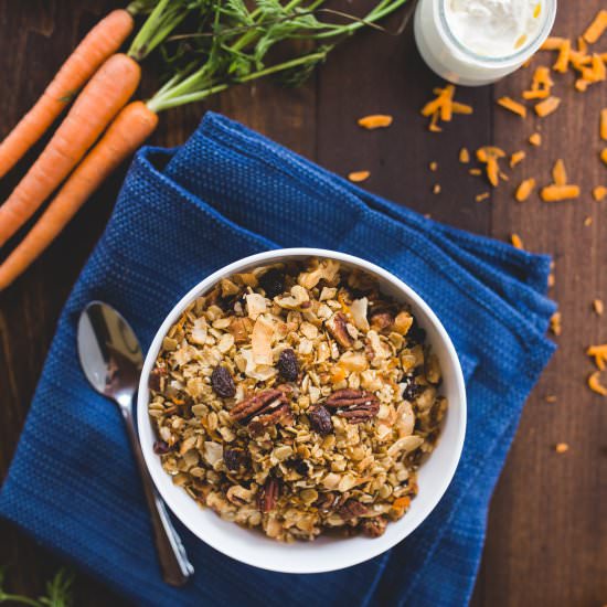 Carrot Cake Granola - Recipe photo by mywholesomehappy