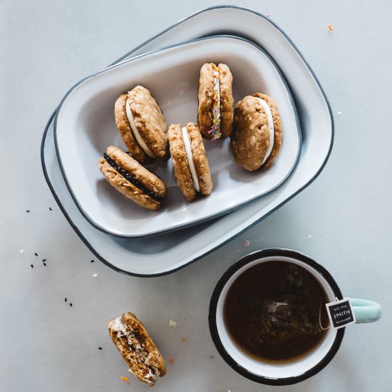 Double Tahini Sandwich Cookies - Recipe photo by Alana @ Fix Feast Flair