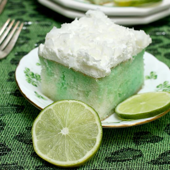 Lime and Coconut Poke Cake - Recipe photo by freshlyphotographed
