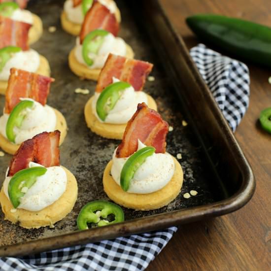 Jalapeno Corn Cakes with Honey Whip - Recipe photo by afarmgirlsdabbles