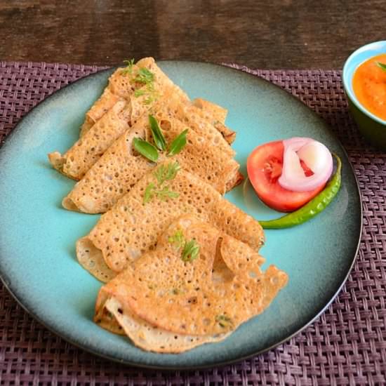 Instant Wheat Dosa - Recipe photo by currytrail