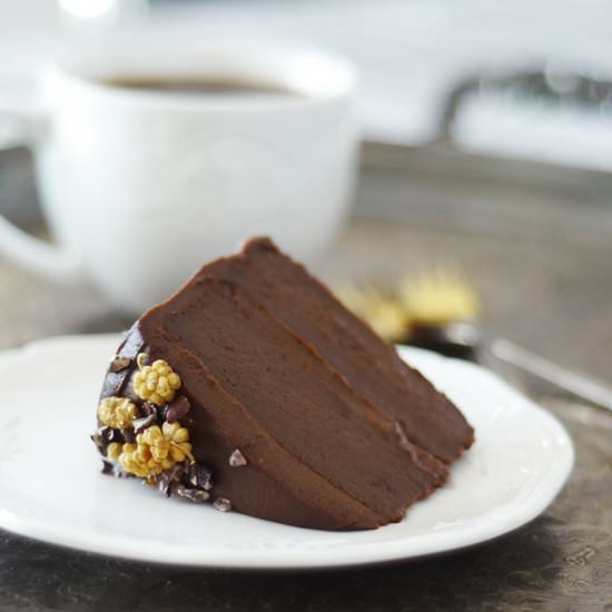 Crazy Fruity Carob Pudding Cake - Recipe photo by Audrey @ Unconventional Baker