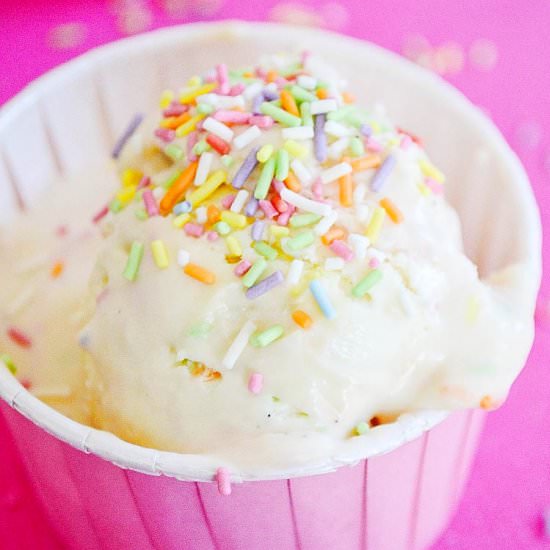 No Churn Funfetti Ice Cream - Recipe photo by Cakes By Chichi