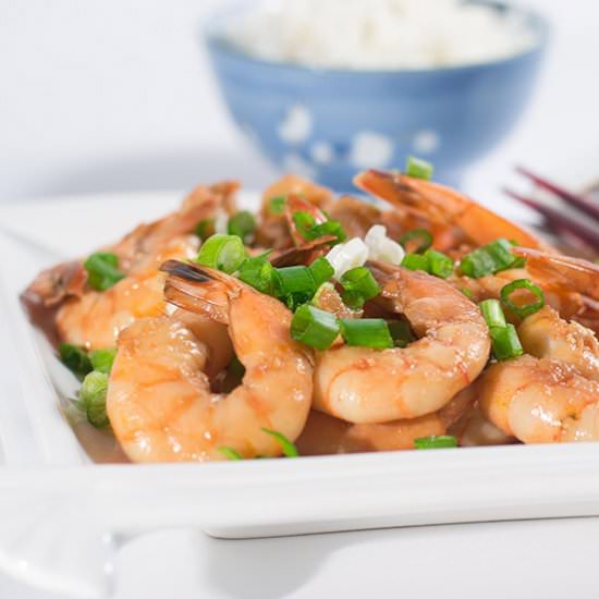 Roasted Shrimp with Agave-Ginger - Recipe photo by Queen of My Kitchen