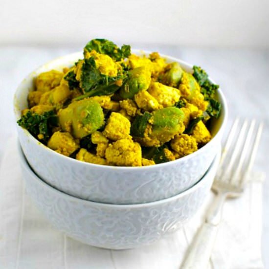 Avocado, Kale and Tofu Scramble - Recipe photo by NamelyMarly